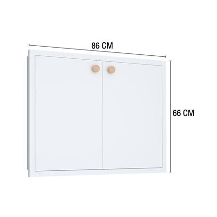 บานซิงค์คู่ MJ DOT 86x66 ซม. สี WHITE_5