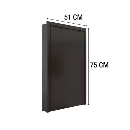 บานถังแก๊ส MJ ECO 75x51 cm. สี DARK CHOCOLATE_3