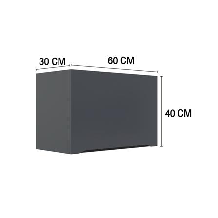 ตู้แขวนเดี่ยว MJ ECO 60x40 ซม. สี GREY GRAPHITE_4