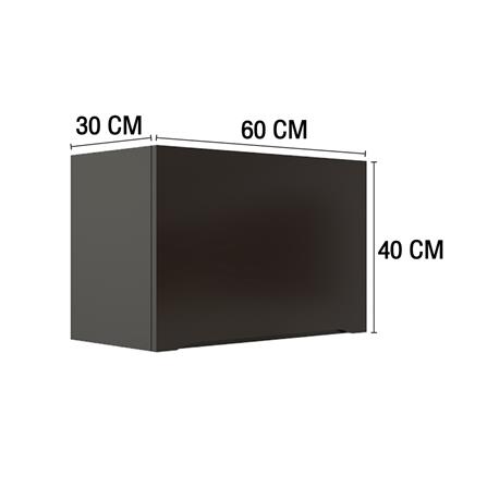 ตู้แขวนเดี่ยว MJ ECO 60x40 ซม. สี DARK CHOCOLATE_4