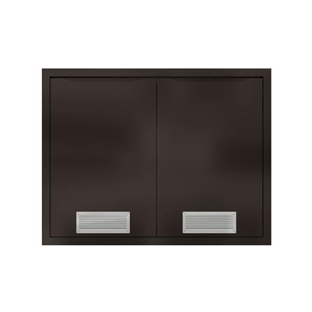 บานซิงค์คู่พร้อมช่องระบาย MJ ECO 86x66 ซม. สี DARK CHOCOLATE_0