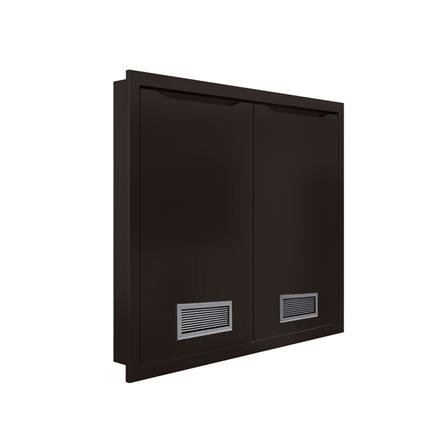 บานซิงค์คู่พร้อมช่องระบาย MJ ECO 86x66 ซม. สี DARK CHOCOLATE_1