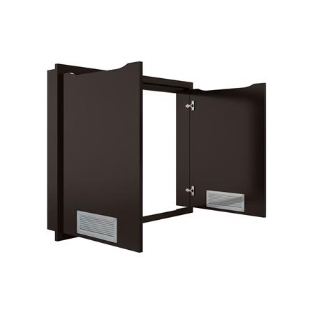 บานซิงค์คู่พร้อมช่องระบาย MJ ECO 86x66 ซม. สี DARK CHOCOLATE_2