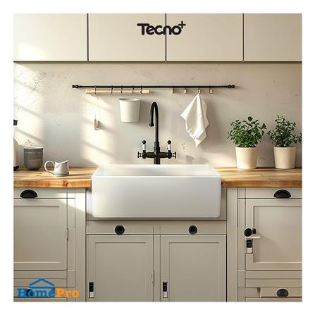 ซิงค์ฝัง 1 หลุม TECNOPLUS TNP 761457 C สีขาว 76.1 ซม._2