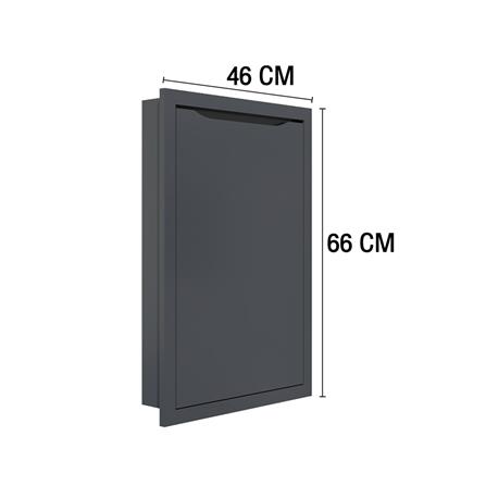 บานซิงค์เดี่ยว MJ ECO 46x66 ซม. สี GREY GRAPHITE_5