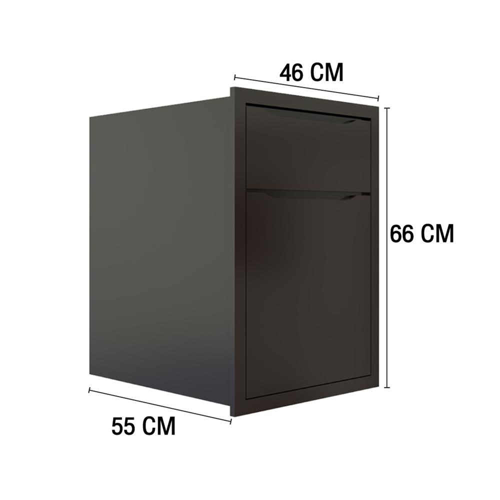 ตู้ลิ้นชัก MJ ECO 46x66 ซม. สี DARK CHOCOLATE