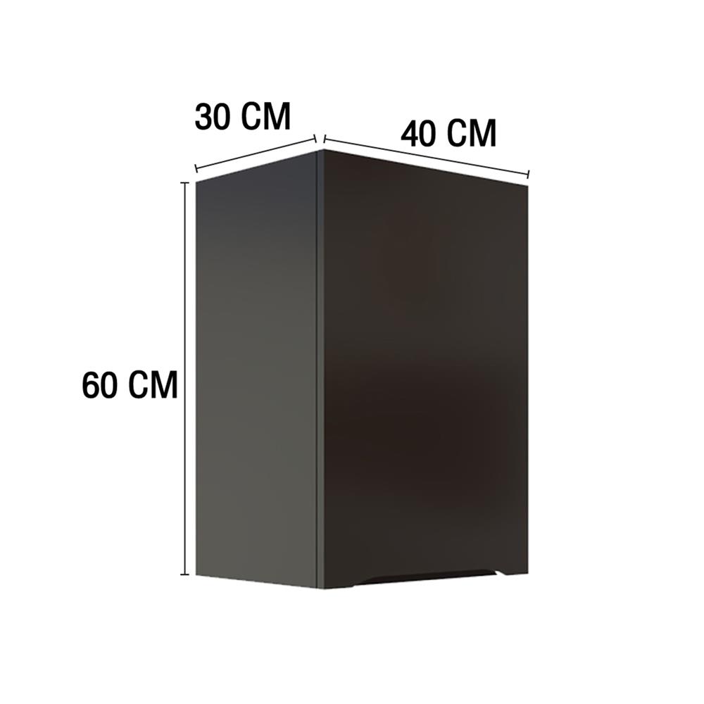 ตู้แขวนเดี่ยว MJ ECO 40x60 ซม. สี DARK CHOCOLATE