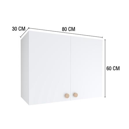 ตู้แขวนคู่ MJ DOT 80x60 ซม. สี WHITE_4