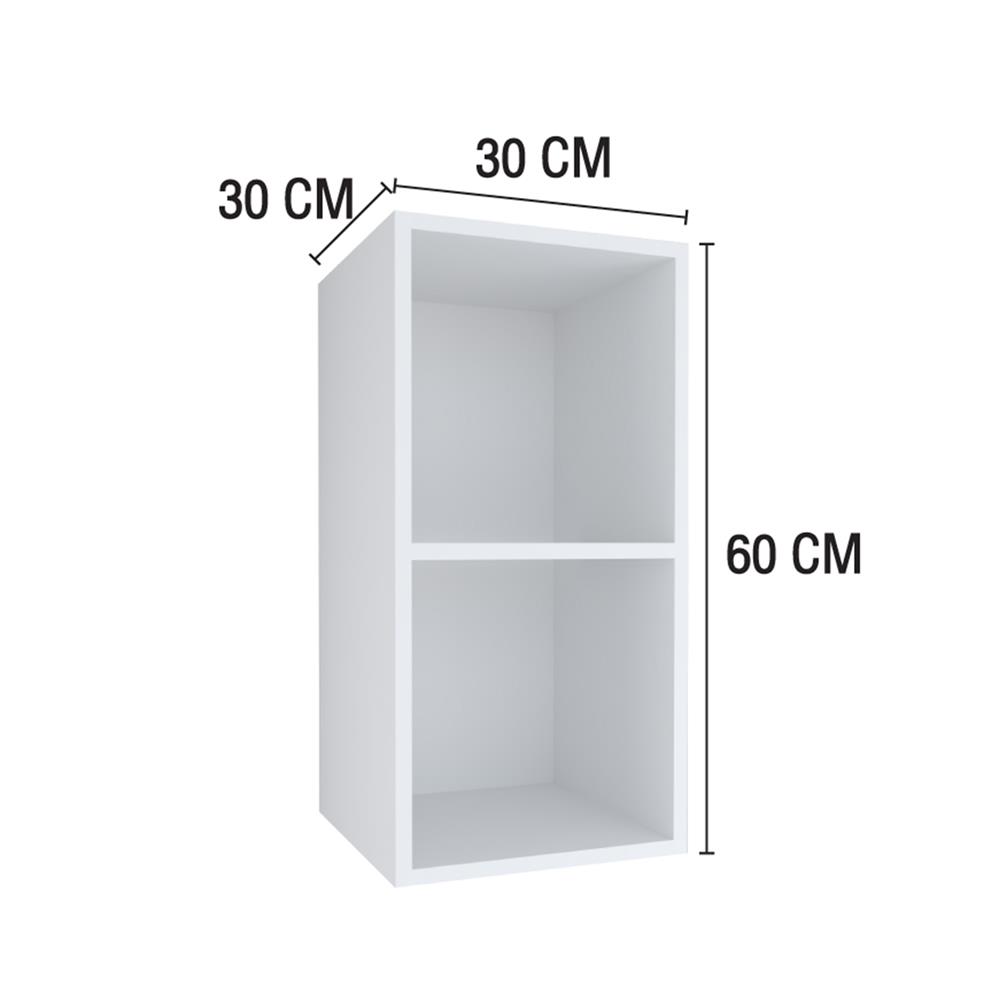กล่องแขวนเสริม MJ DOT 30x60 ซม. สี WHITE
