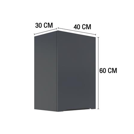 ตู้แขวนเดี่ยว MJ ECO 40x60 ซม. สี GREY GRAPHITE_4