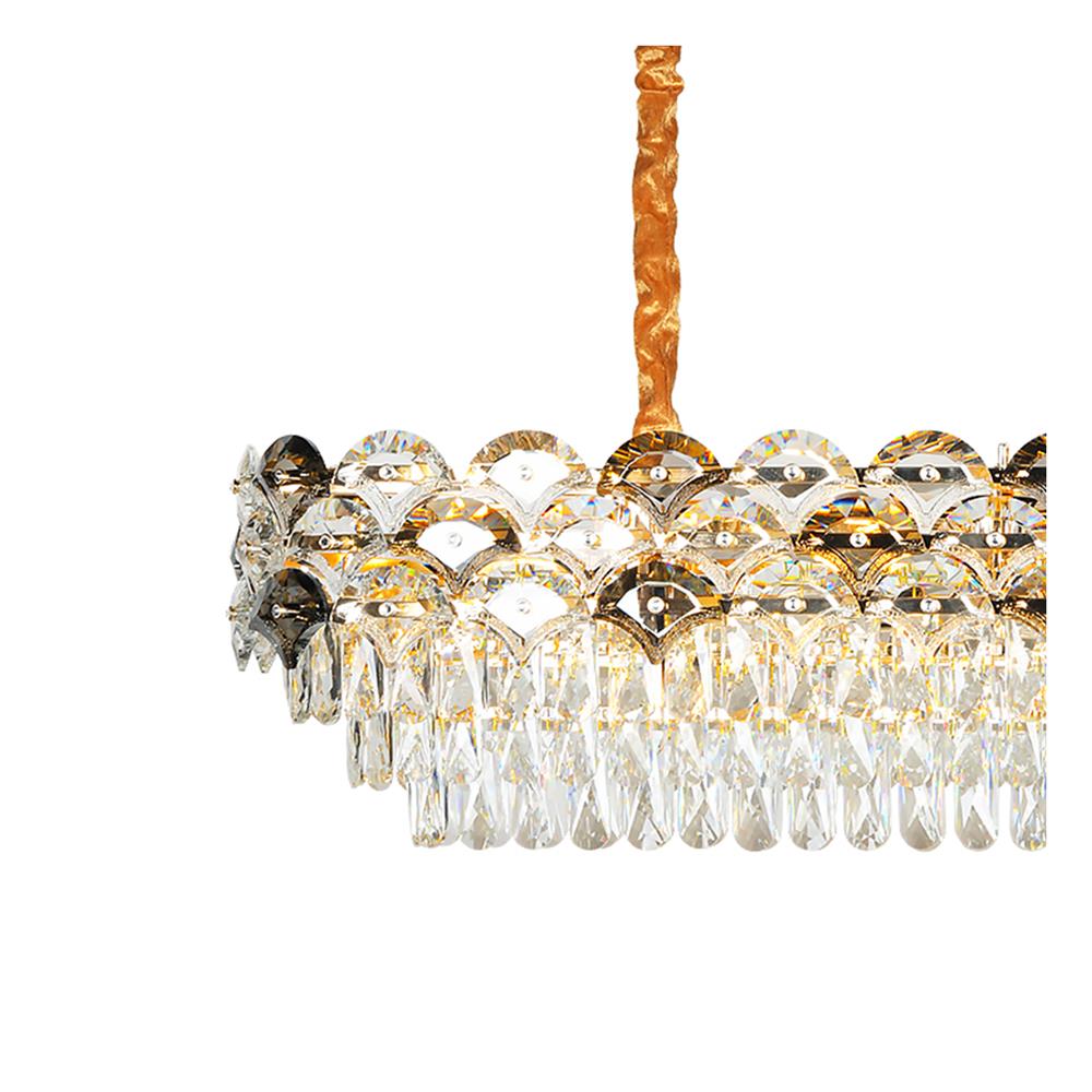 ไฟช่อ LUMAX CS 01-03137 เหล็ก/แก้ว ดำ/ใส/ทอง 18 หัว