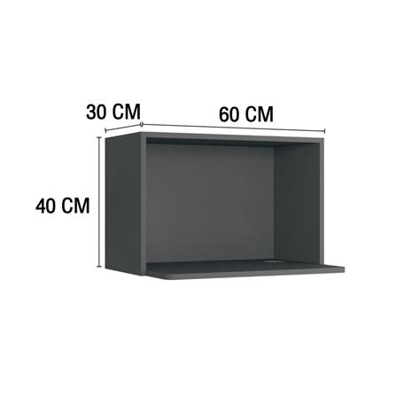 ตู้แขวนไมโครเวฟ MJ ECO 60x40 ซม. สี GREY GRAPHITE_4