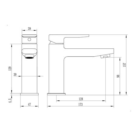 ก๊อกอ่างล้างหน้าผสม RASLAND RA A111-A22-BLK_8