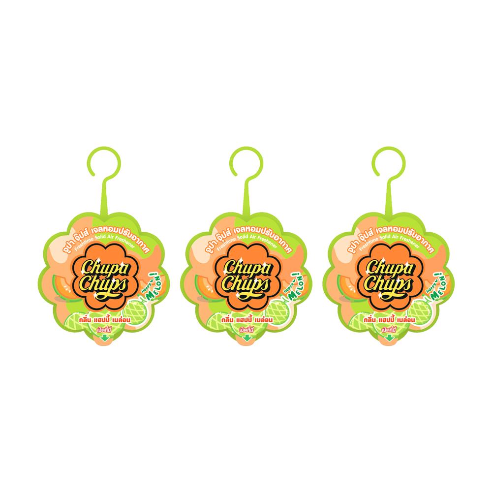 เจลปรับอากาศ FRESH TIME 60 กรัม HAPPY MELON (แพ็ก 3 ชิ้น)