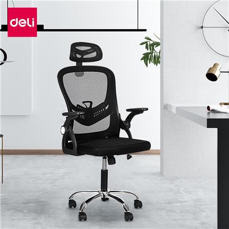 เก้าอี้สำนักงาน DELI E4954-BK-01 สีดำ_1