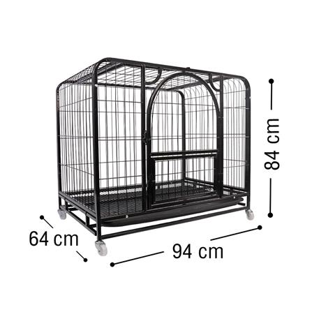 กรงสุนัข PETUS 94 ซม. สีดำ_3
