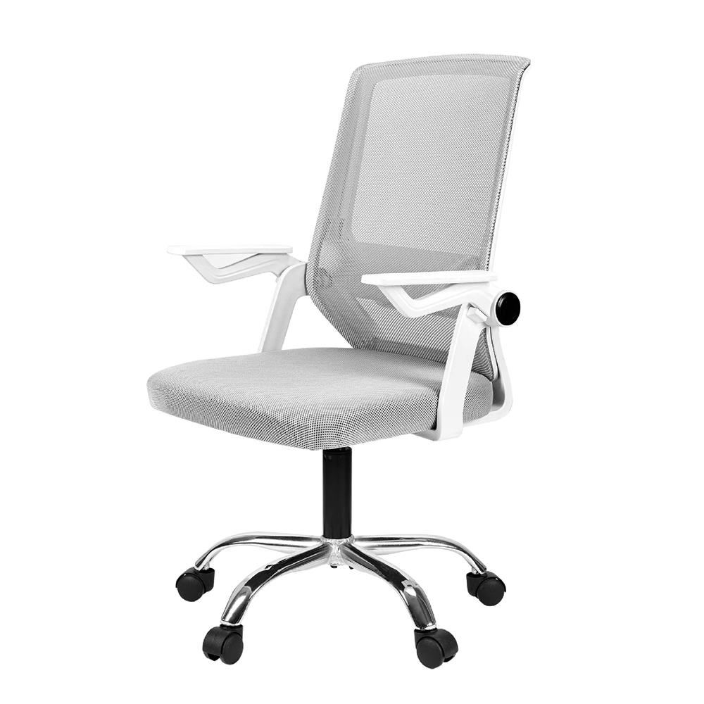 เก้าอี้สำนักงาน DELI E4931-WH-01 สีเทา/ขาว