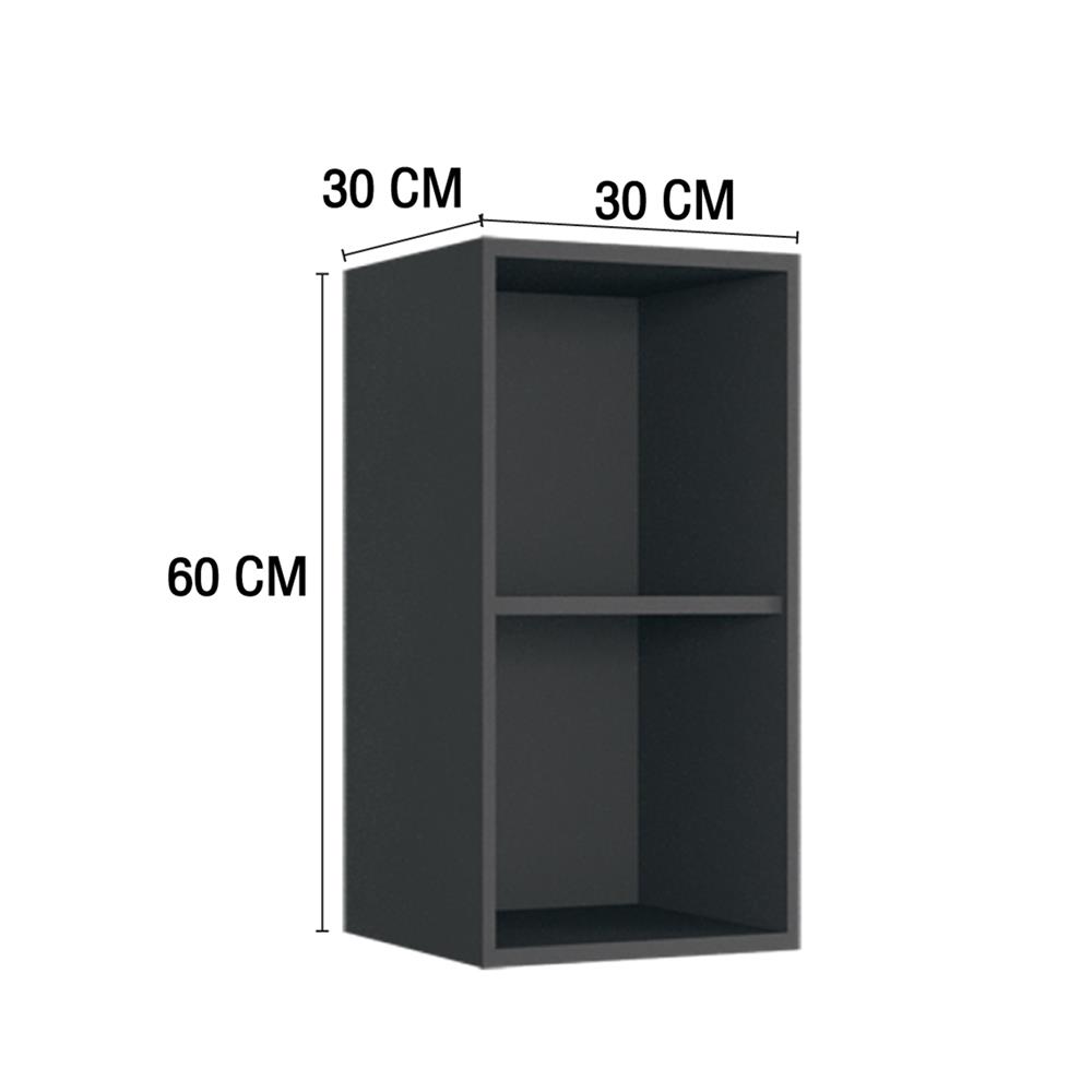 กล่องแขวนเสริม MJ ECO 30x60 ซม. สี GREY GRAPHITE