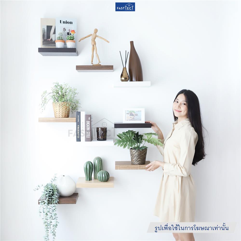 หิ้งพระติดผนัง FASTTECT SS2404-P 40 ซม. สีเมเปิ้ล