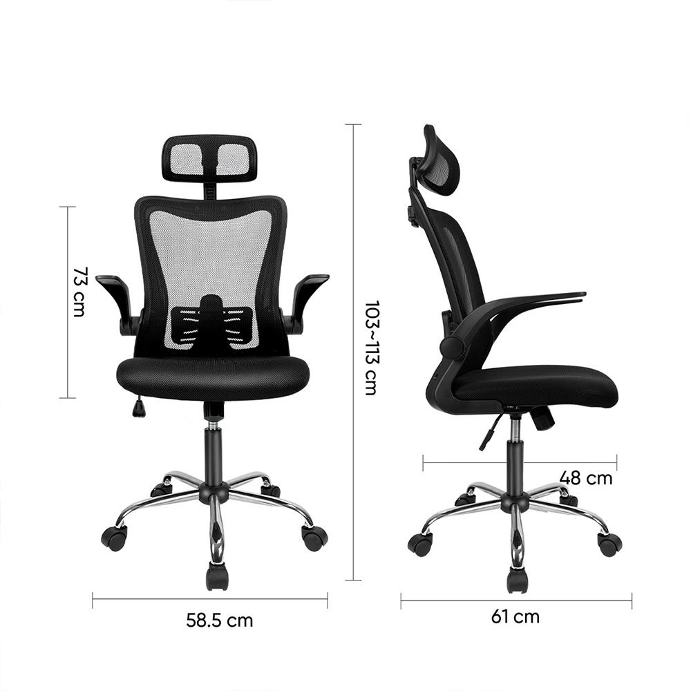 เก้าอี้สำนักงาน DELI E4925-BK-01 สีดำ