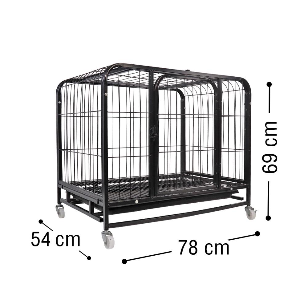 กรงสุนัข PETUS 78 ซม. สีดำ