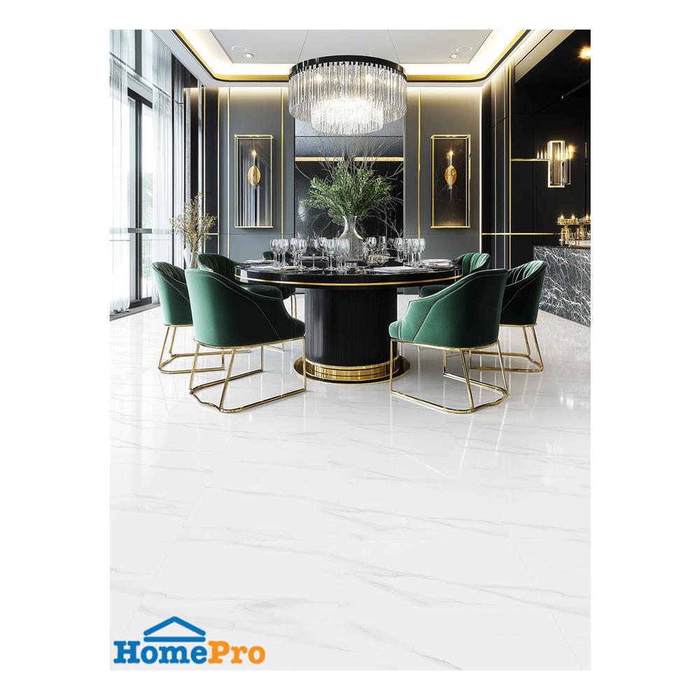 กระเบื้องพื้นพอร์ซเลน 60x120 ซม. TARA ควีนสโตน ขาว A 1.44 ตร.ม.
