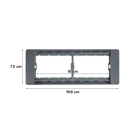 หน้ากาก 4 ช่อง SIMON F4 HN200-GR7 สีเทา_2