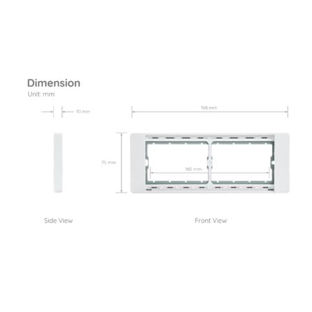 หน้ากาก 4 ช่อง SIMON 52S-F4-WH สีขาว_2
