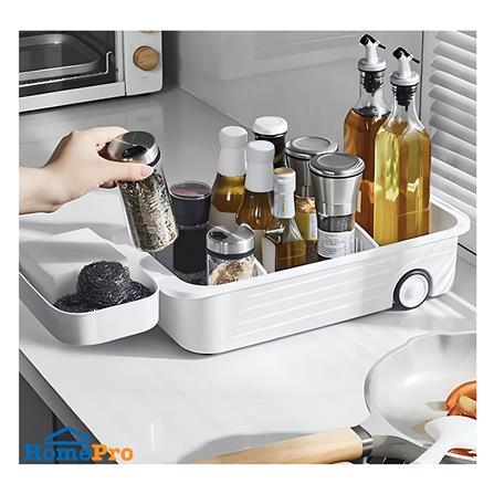 กล่องเก็บของมีล้อ KECH 42X20.5X9.5 ซม. สีขาว_4