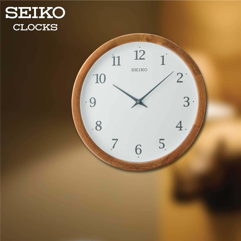นาฬิกาแขวน SEIKO CLOCKS QXA763B 14 นิ้ว สีน้ำตาล