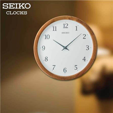 นาฬิกาแขวน SEIKO CLOCKS QXA763B 14 นิ้ว สีน้ำตาล_2