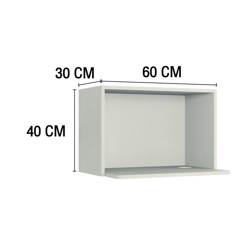 ตู้แขวนไมโครเวฟ MJ ECO 60x40 ซม. สี OFF WHITE