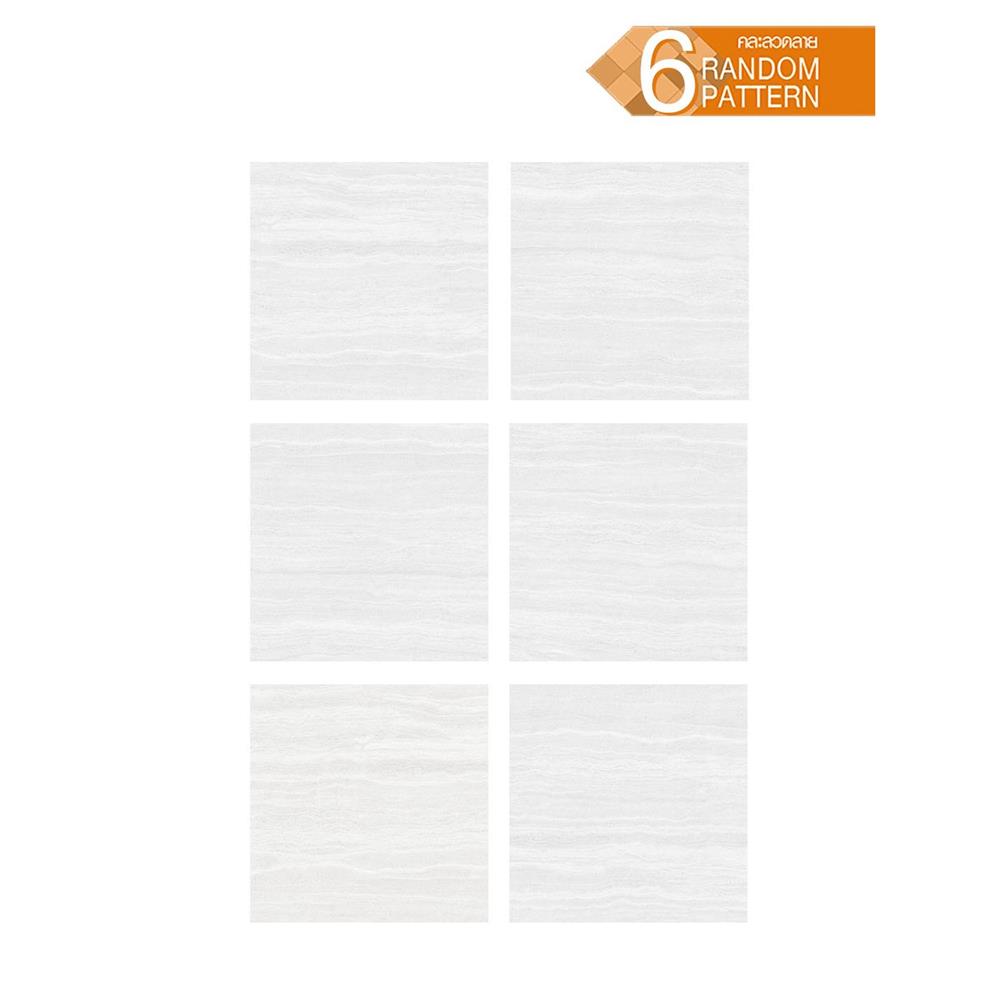 กระเบื้องพื้นพอร์ซเลน 60x60 ซม. COTTO คิม ขาว PM 1.44 ตร.ม.