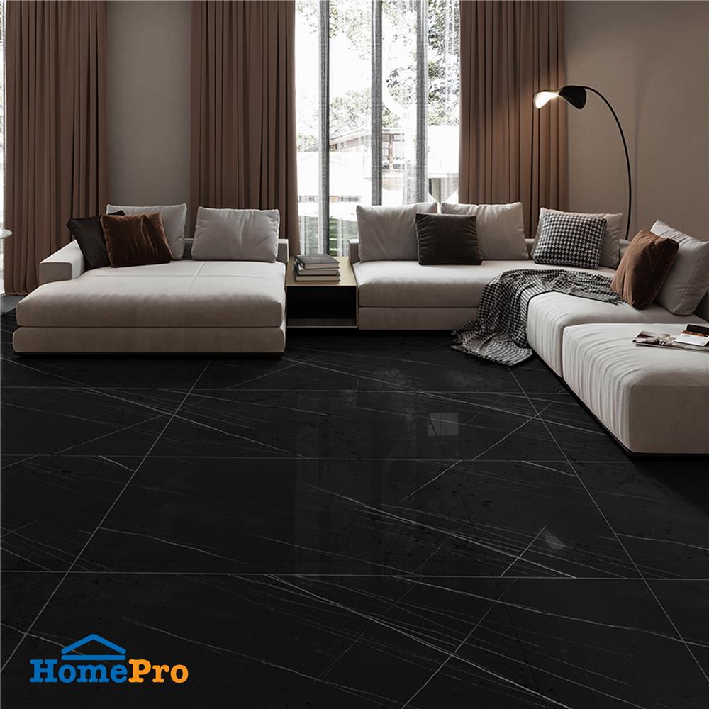 กระเบื้องพื้นพอร์ซเลน 60x120 ซม. TARA คิงส์สโตน ดำ A 1.44 ตร.ม.