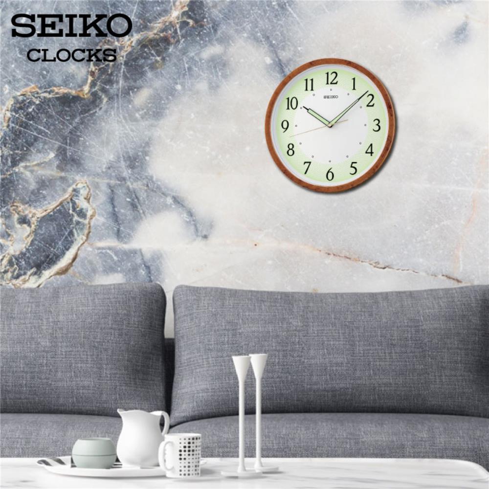 นาฬิกาแขวน SEIKO CLOCKS QXA472B 12.2 นิ้ว สีน้ำตาล