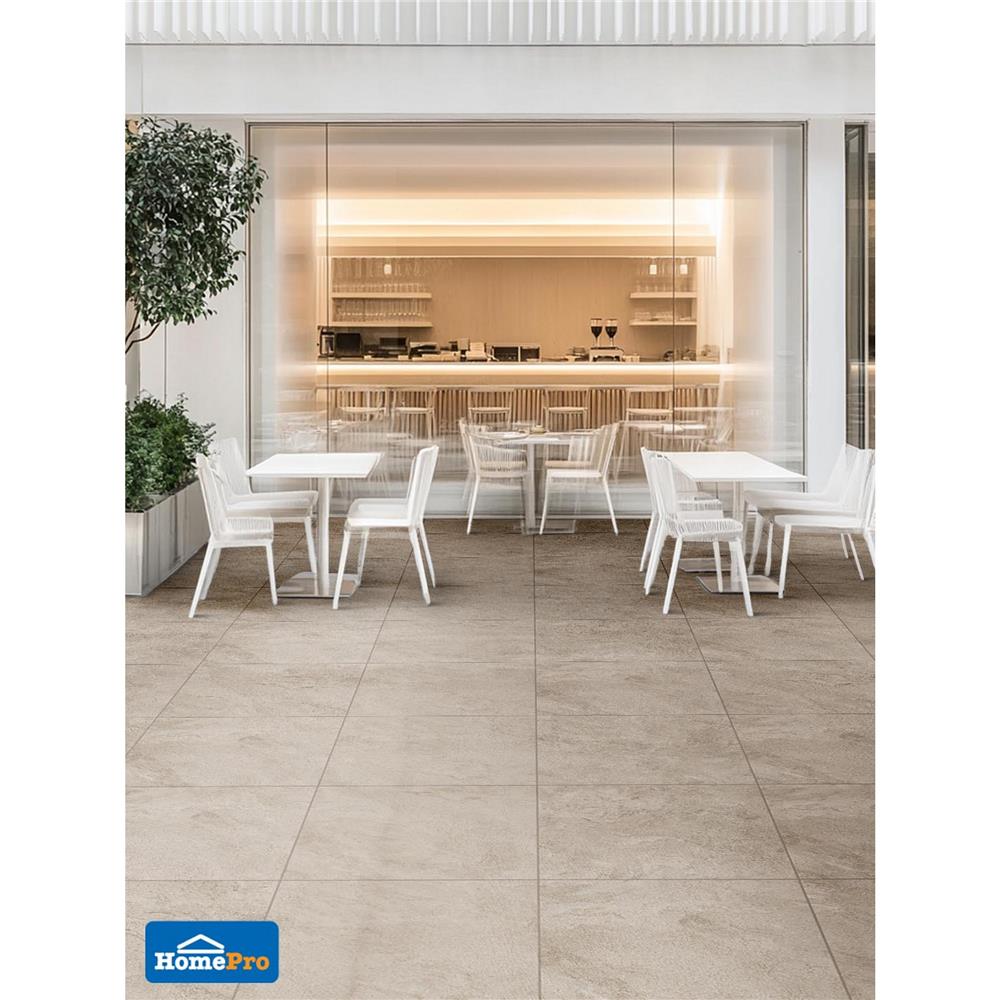 กระเบื้องพื้นพอร์ซเลน 60x60 ซม. COTTO ซานโตรินี เบจ R11 PM 1.44 ตร.ม.