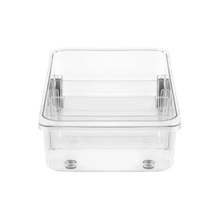 กล่องเก็บของมีล้อ KECH 39X19.5X8.5 ซม. สีใส_2