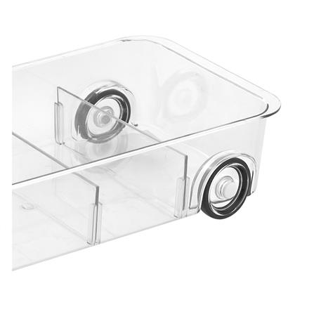 กล่องเก็บของมีล้อ KECH 39X19.5X8.5 ซม. สีใส_4