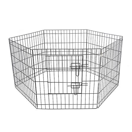 คอกสุนัขพับได้ PETUS 60 ซม. สีดำ_0