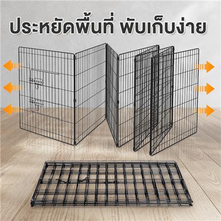 คอกสุนัขพับได้ PETUS 60 ซม. สีดำ_1