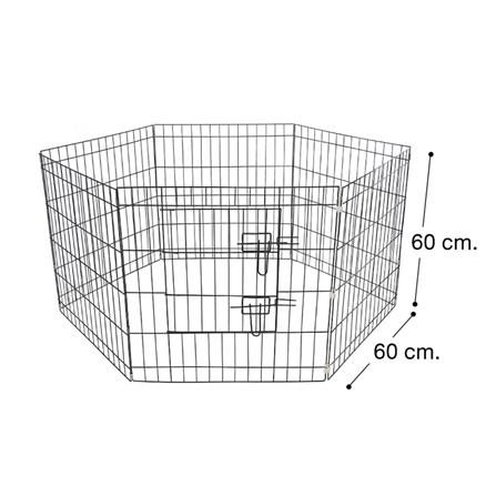 คอกสุนัขพับได้ PETUS 60 ซม. สีดำ_3