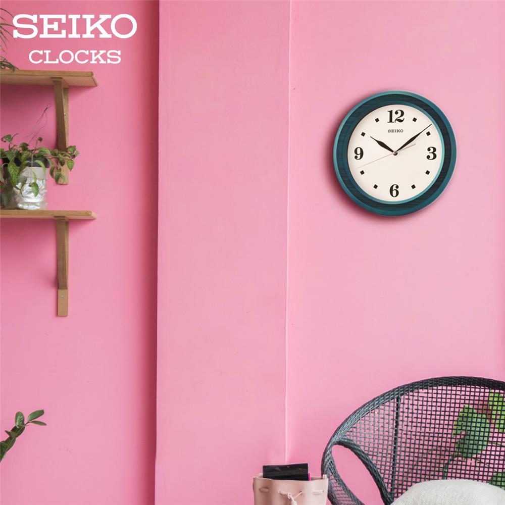 นาฬิกาแขวน SEIKO CLOCKS QXA772L 11.6 นิ้ว สีฟ้า