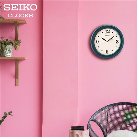 นาฬิกาแขวน SEIKO CLOCKS QXA772L 11.6 นิ้ว สีฟ้า_4