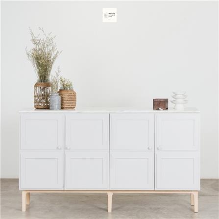 ตู้เตี้ย 4 บานเปิด WHOOP MAURO 160 ซม. สีขาว_2