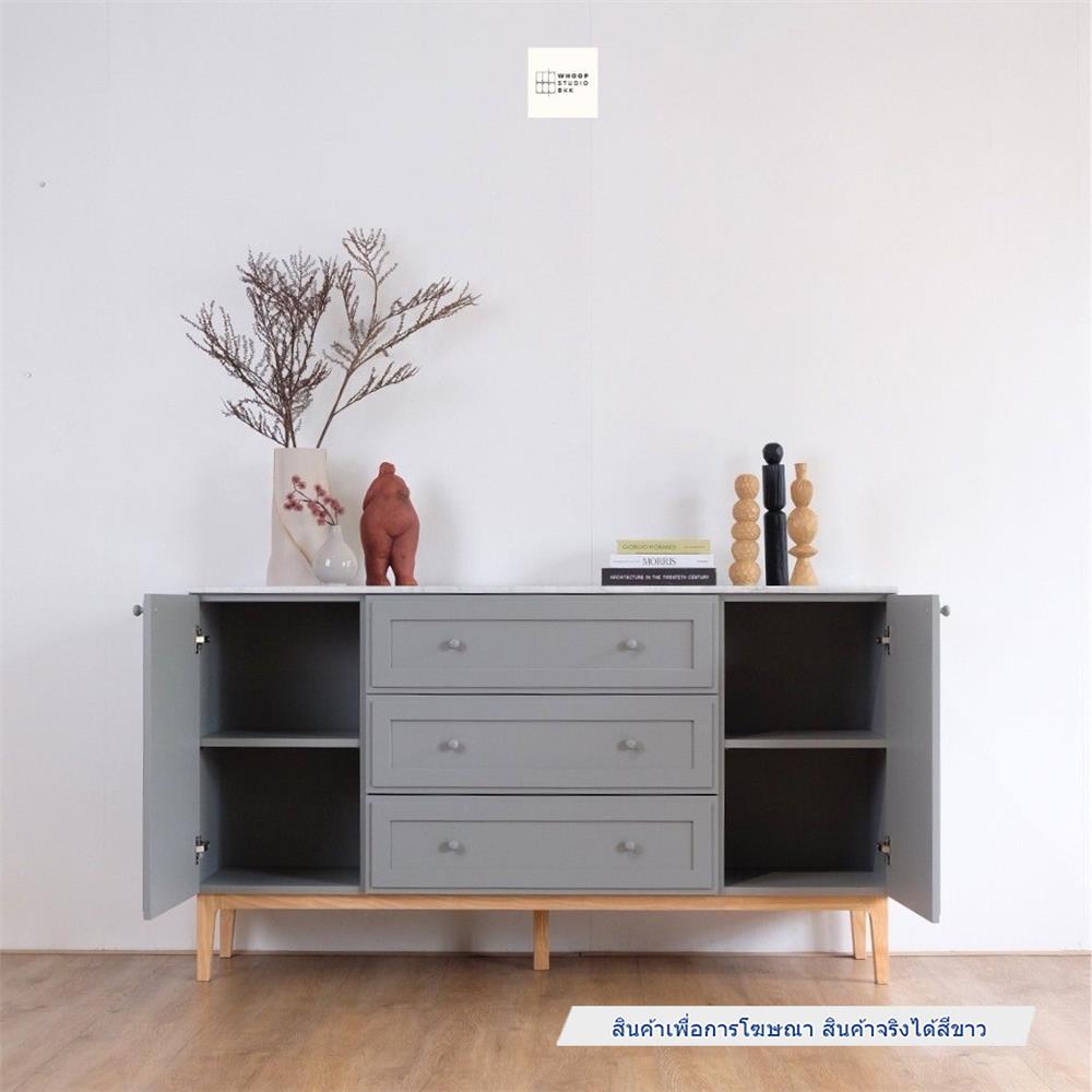 ตู้เตี้ยบานผสม WHOOP BLENDI 160 ซม. สีขาว