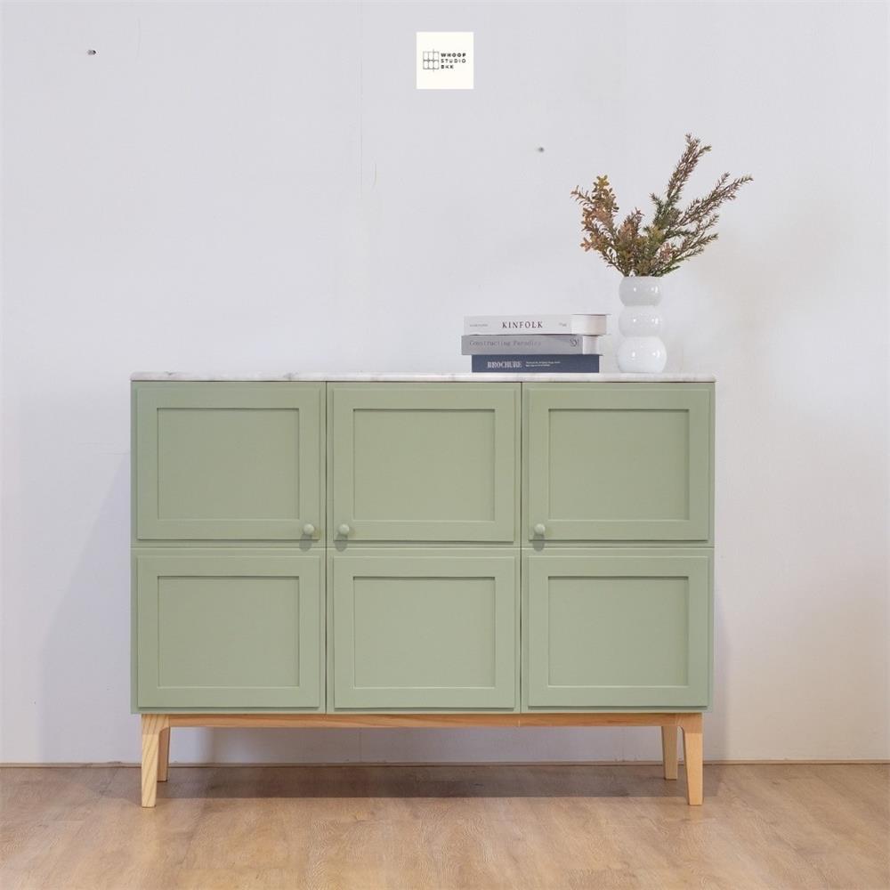 ตู้เตี้ย 3 บานเปิด WHOOP MAURO 120 ซม. สี ARTICHOKE