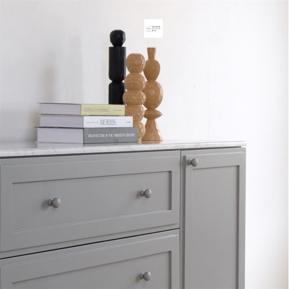 ตู้เตี้ยบานผสม WHOOP BLENDI 160 ซม. สี MIST GREY