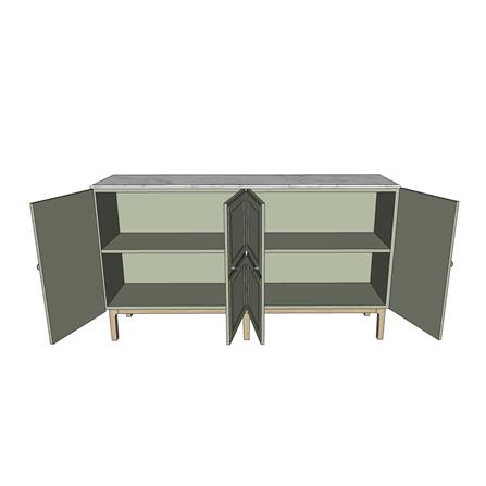 ตู้เตี้ย 4 บานเปิด WHOOP MAURO 160 ซม. สี ARTICHOKE_1