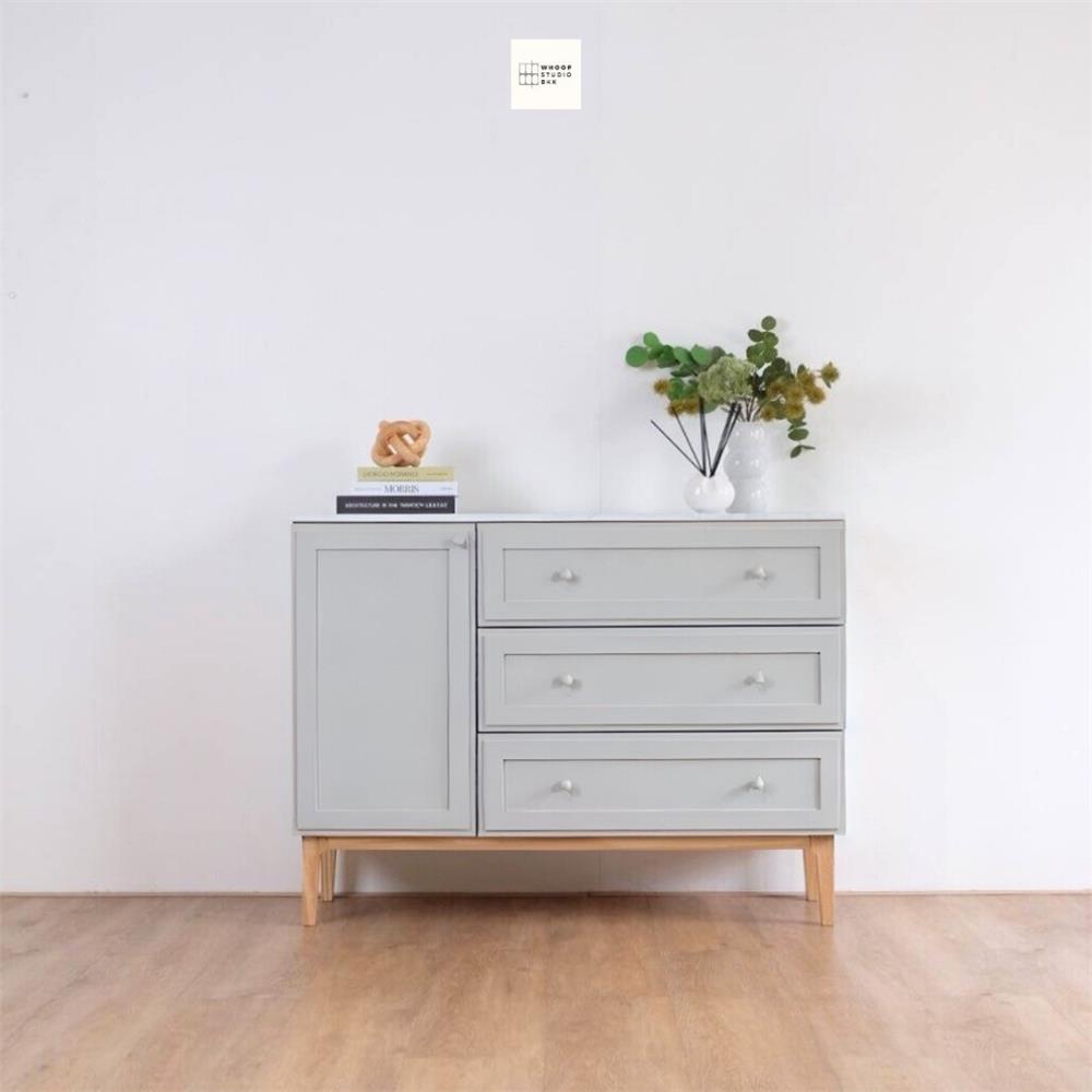 ตู้เตี้ยบานผสม WHOOP BLENDI 120 ซม. สี MIST GREY