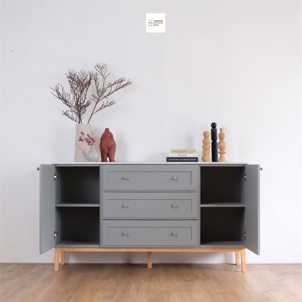 ตู้เตี้ยบานผสม WHOOP BLENDI 160 ซม. สี ARTICHOKE